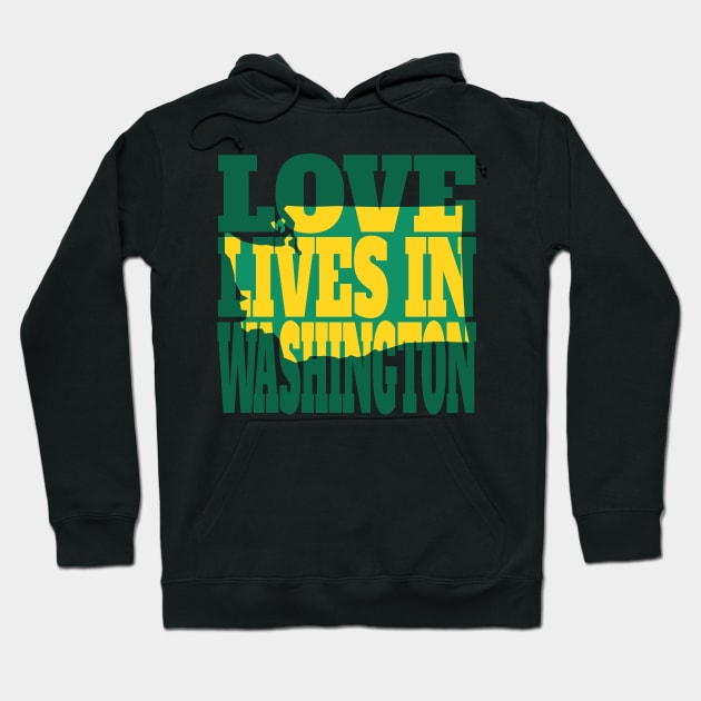 Love Lives in Washington Hoodie by DonDota